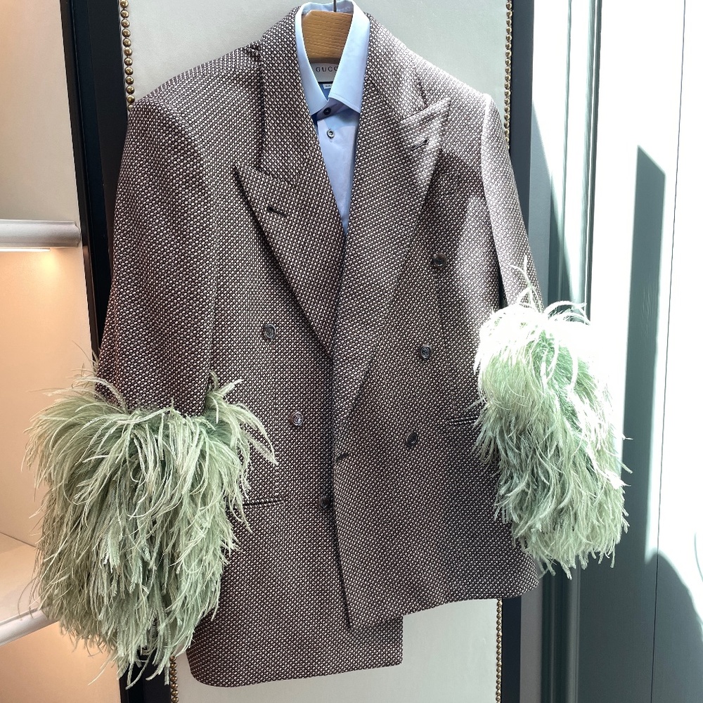 Gucci Jacket with Feathers